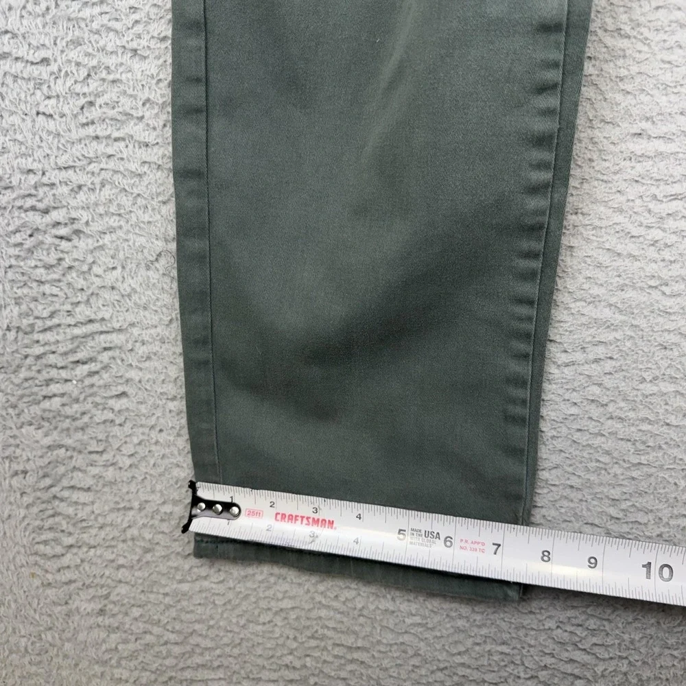 Johnnie-O Pants Mens 33x30 Green Stretch Chino Straight Leg Casual Cotton *32x29